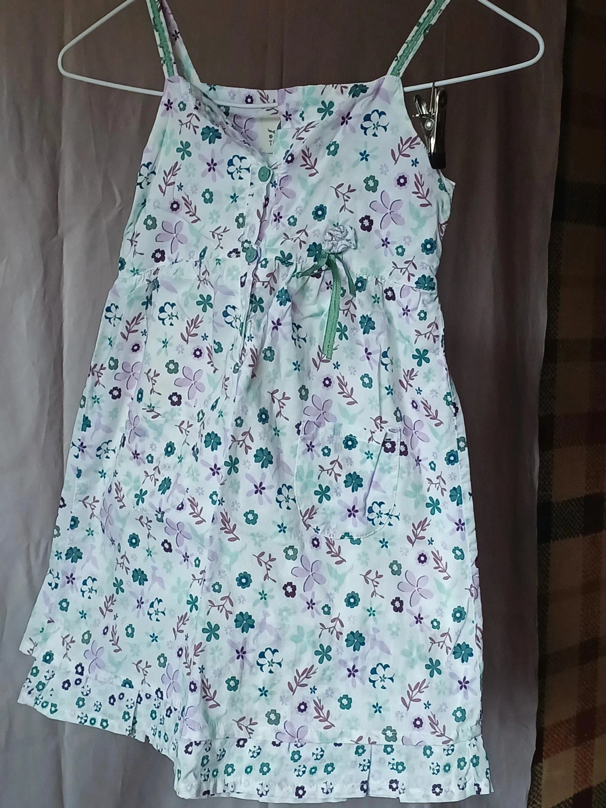 Robe fine bretelles tissaia 5 ans